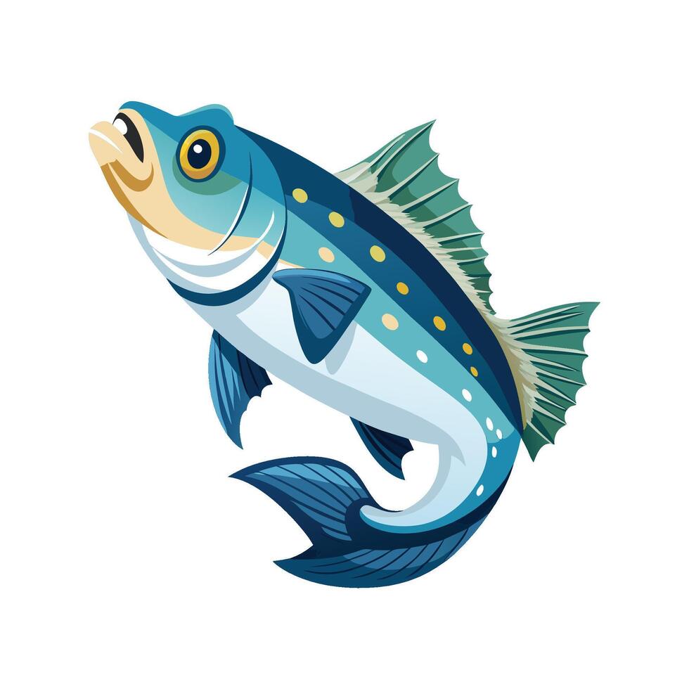 Unique Arctic Cod Illustration vector