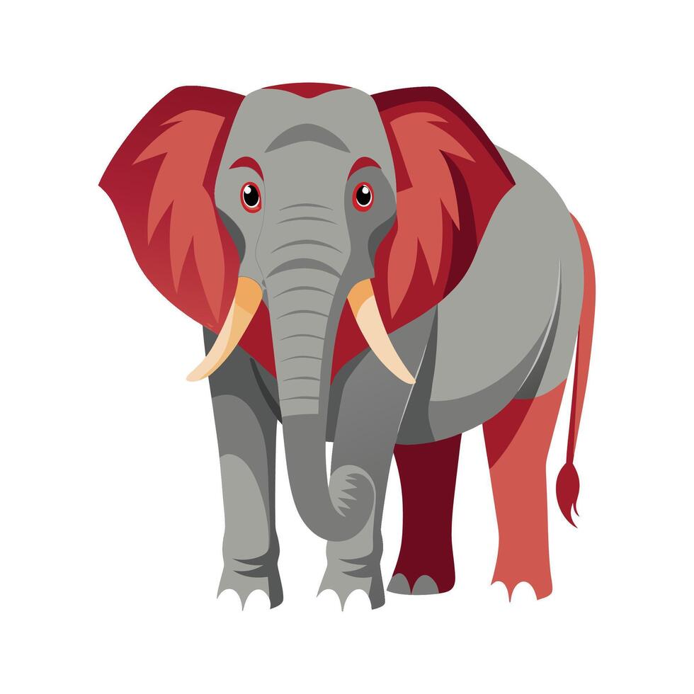 Unique Asian Elephant Design for Creatives vector