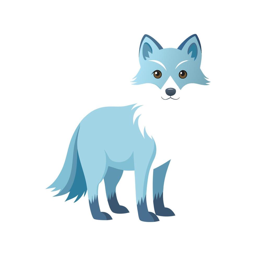 Charming Arctic Fox Art for Projects vector
