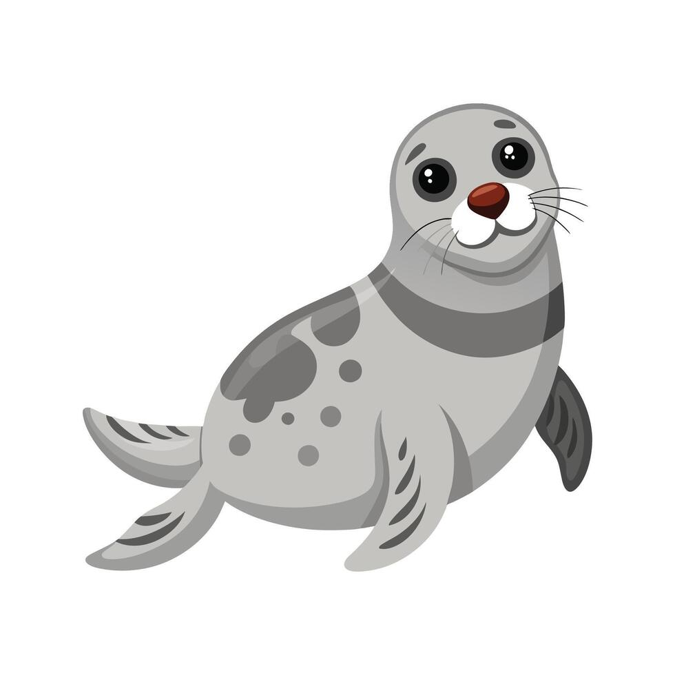 Unique Atlantic Grey Seal Design vector