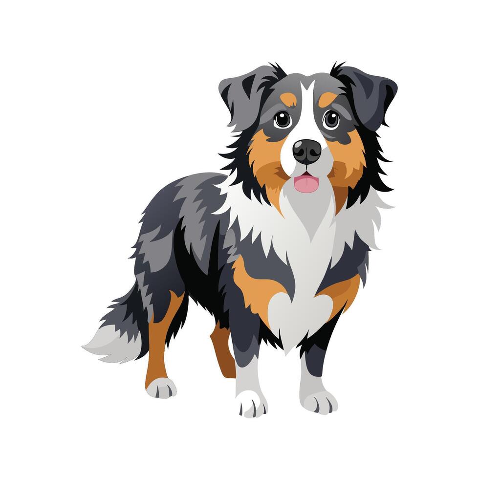 Creative Australian Shepherd Design vector