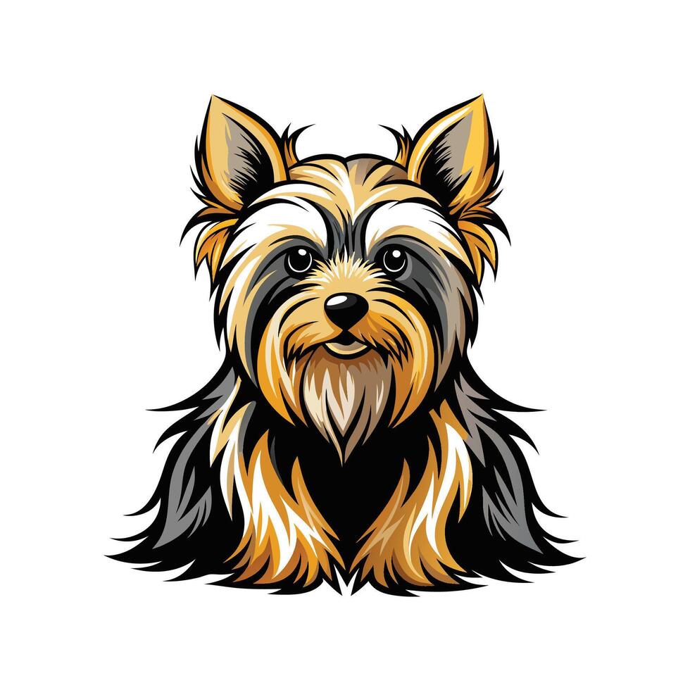 Creative Australian Silky Terrier Art vector