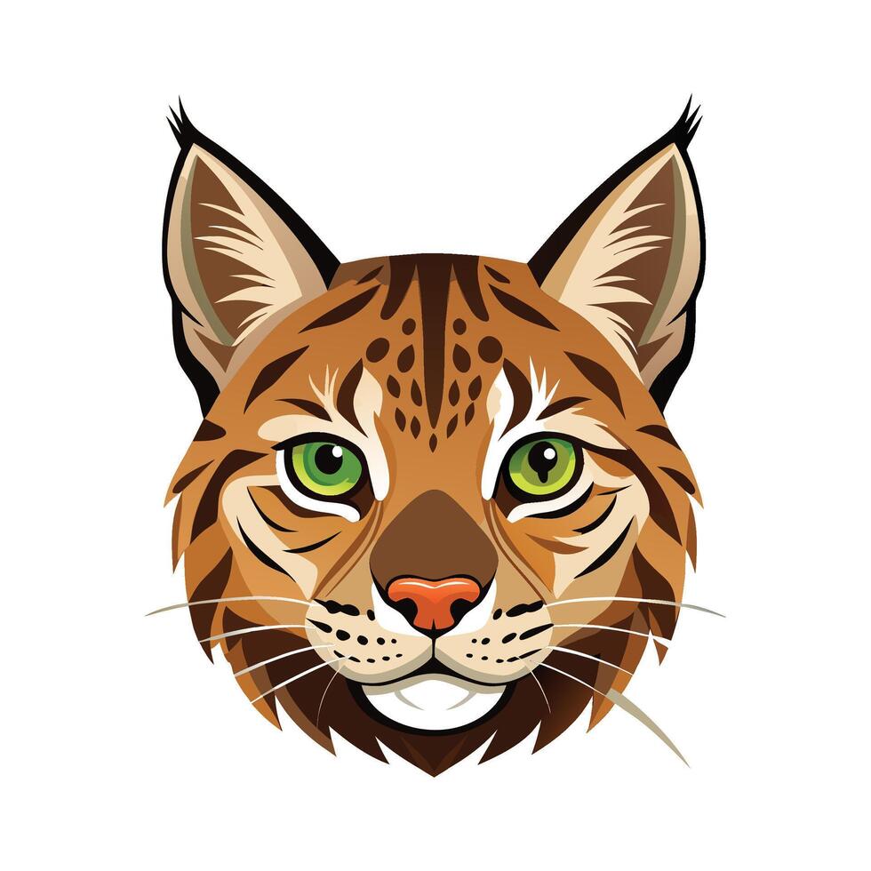 Unique Bobcat Illustration for Projects vector
