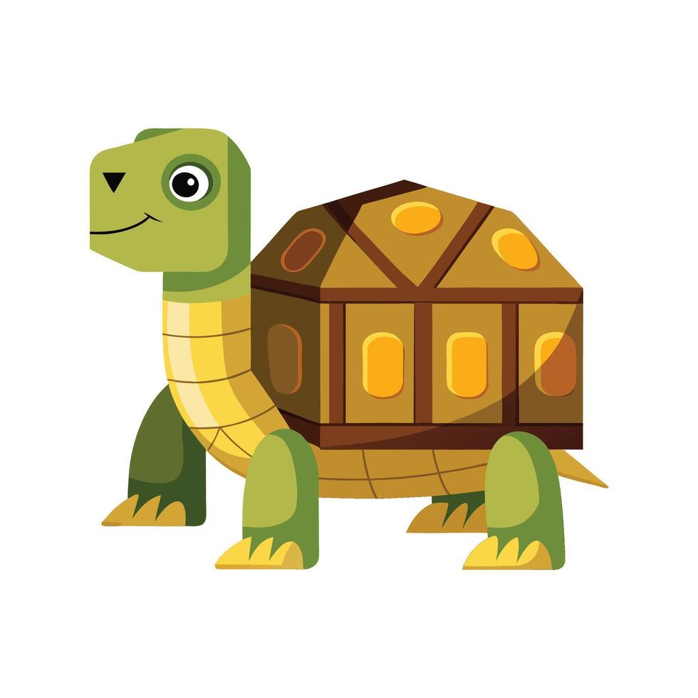 Creative Box Turtle Illustration vector