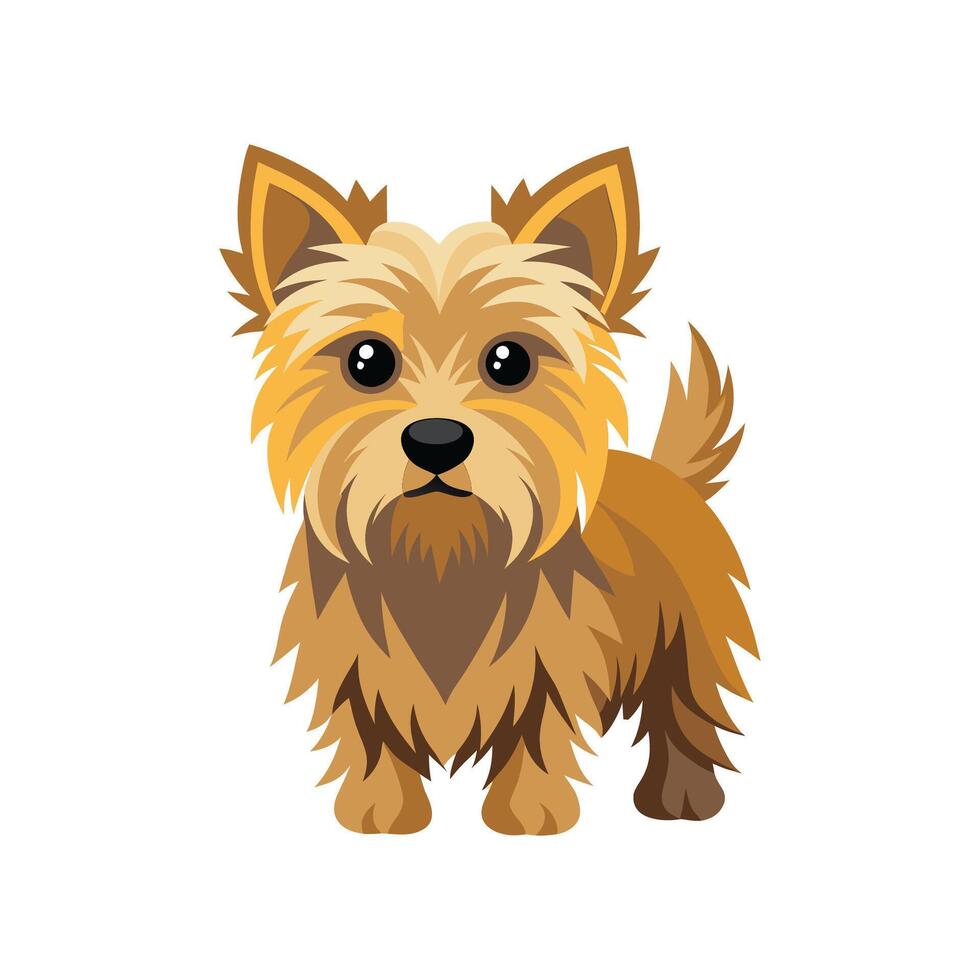 Happy Cairn Terrier in Action vector