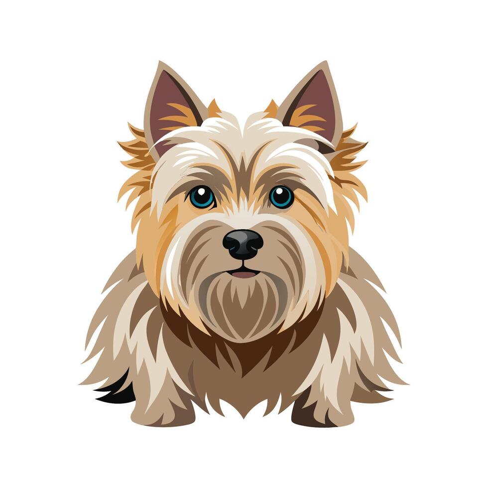 Charming Cairn Terrier in Playful Mood vector