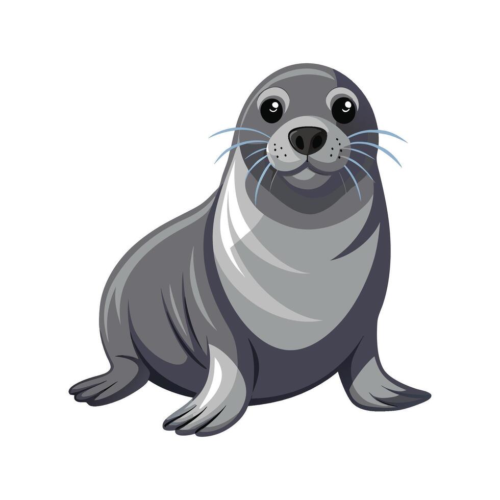 Majestic Elephant Seal in Natural Habitat vector