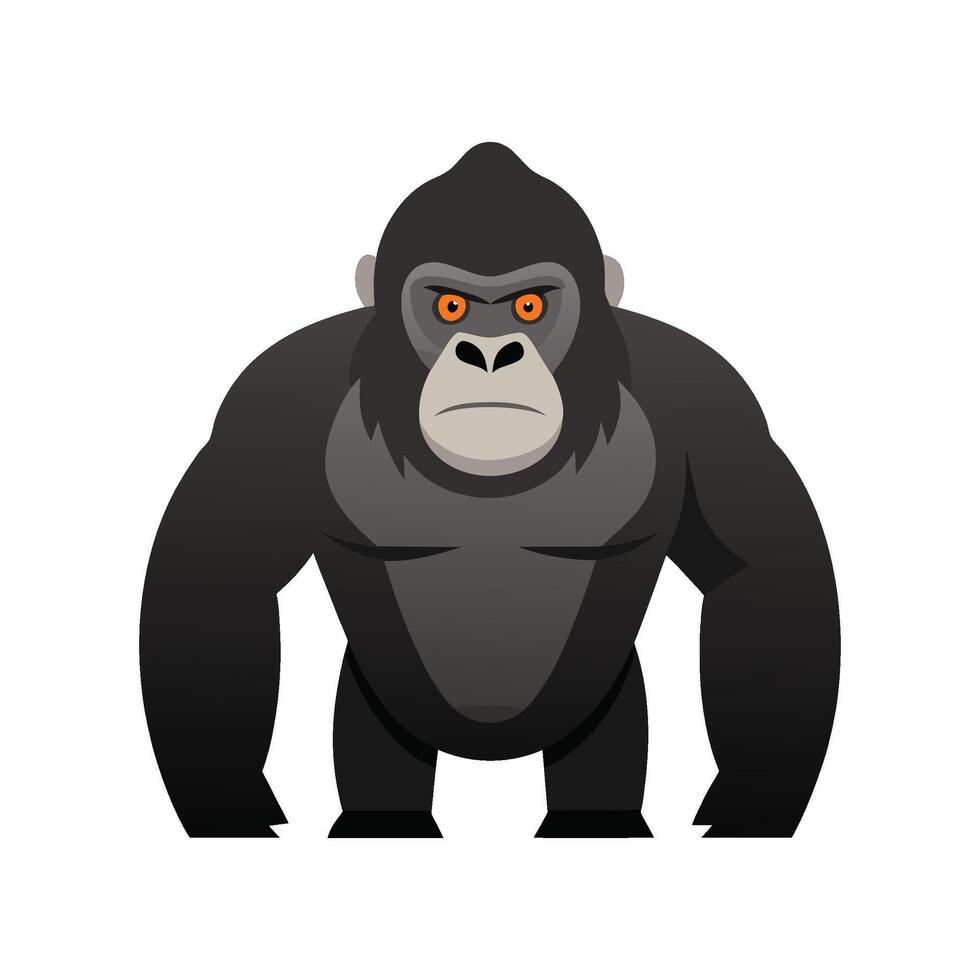 Curious Gorilla Observing its Surroundings vector