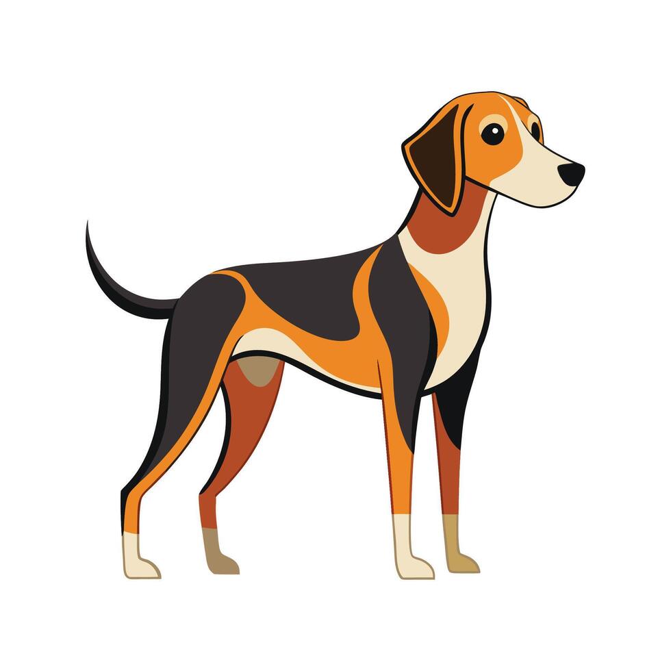 Majestic Hound Dog in Its Element vector
