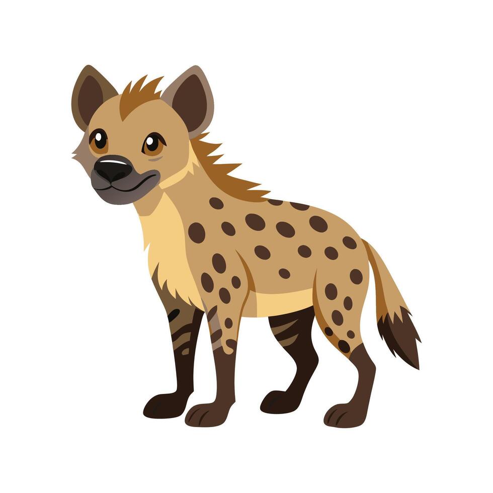 Dynamic Hyena in Natural Habitat vector