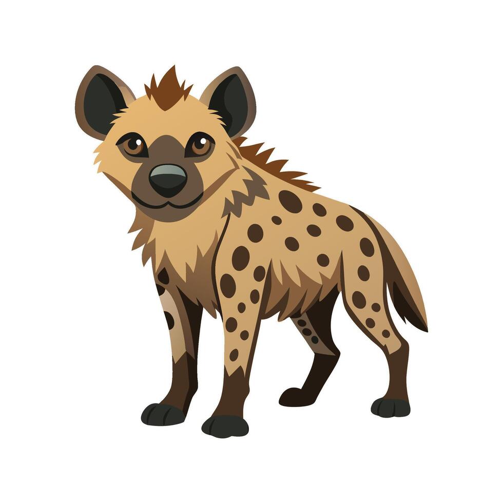 Charming Hyena in its Natural Habitat vector