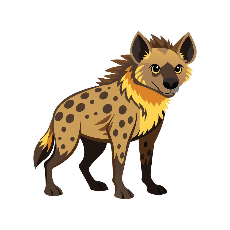 Majestic Hyena in Its Natural Environment vector