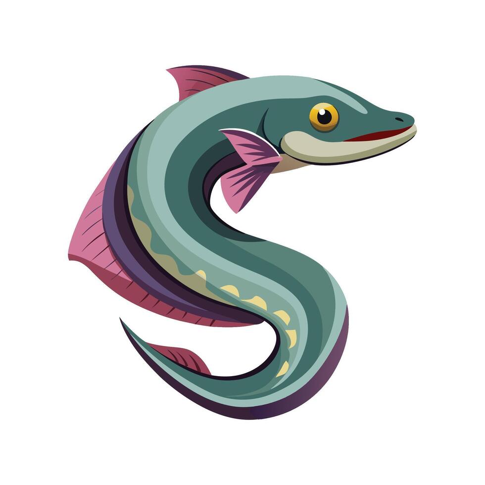 Creative Lamprey Design for Artists vector