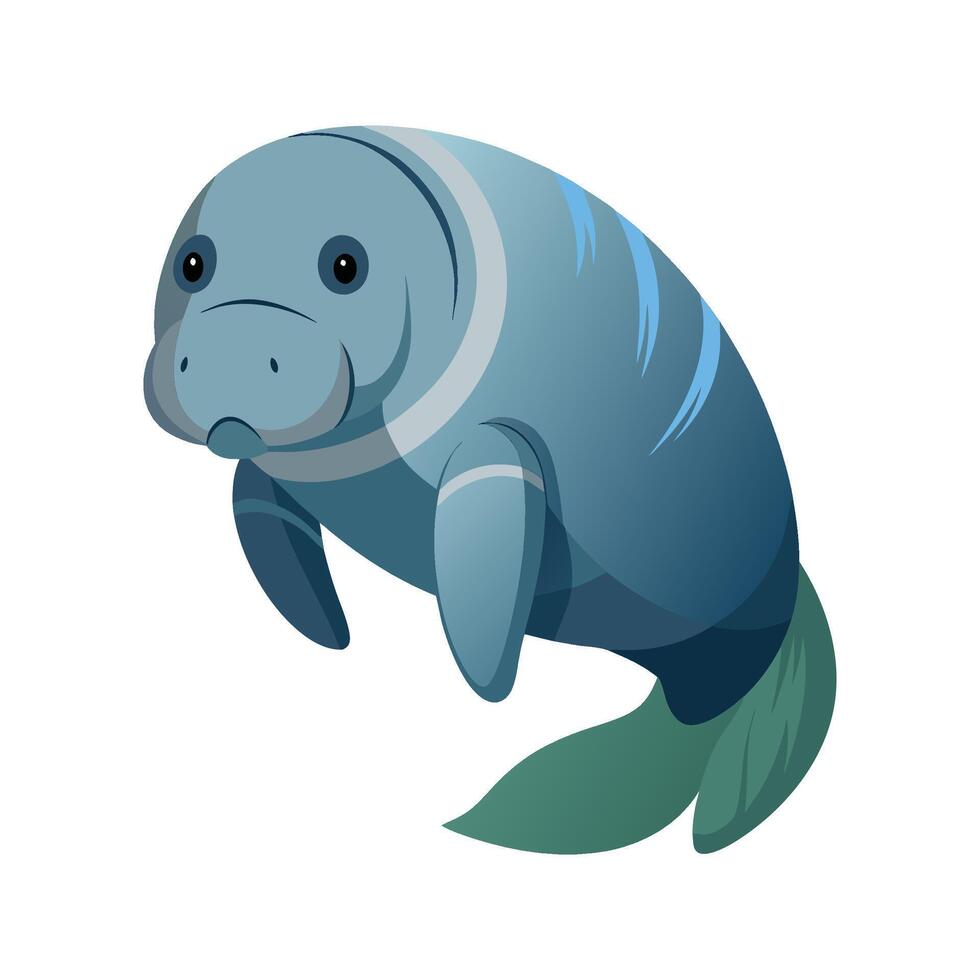 Unique Manatee Art for Creative Designs vector