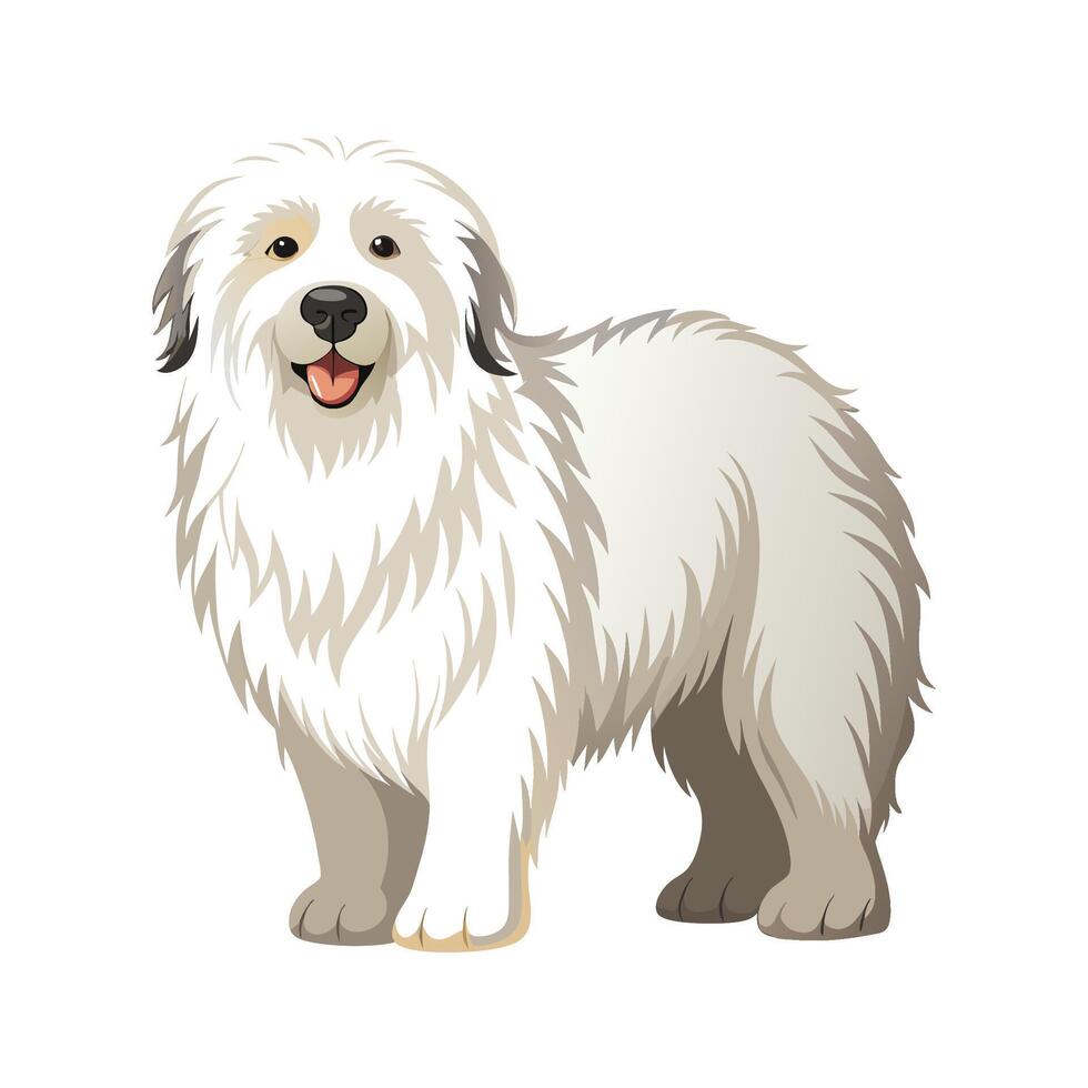 Stylized Maremma Sheepdog for Unique Art vector