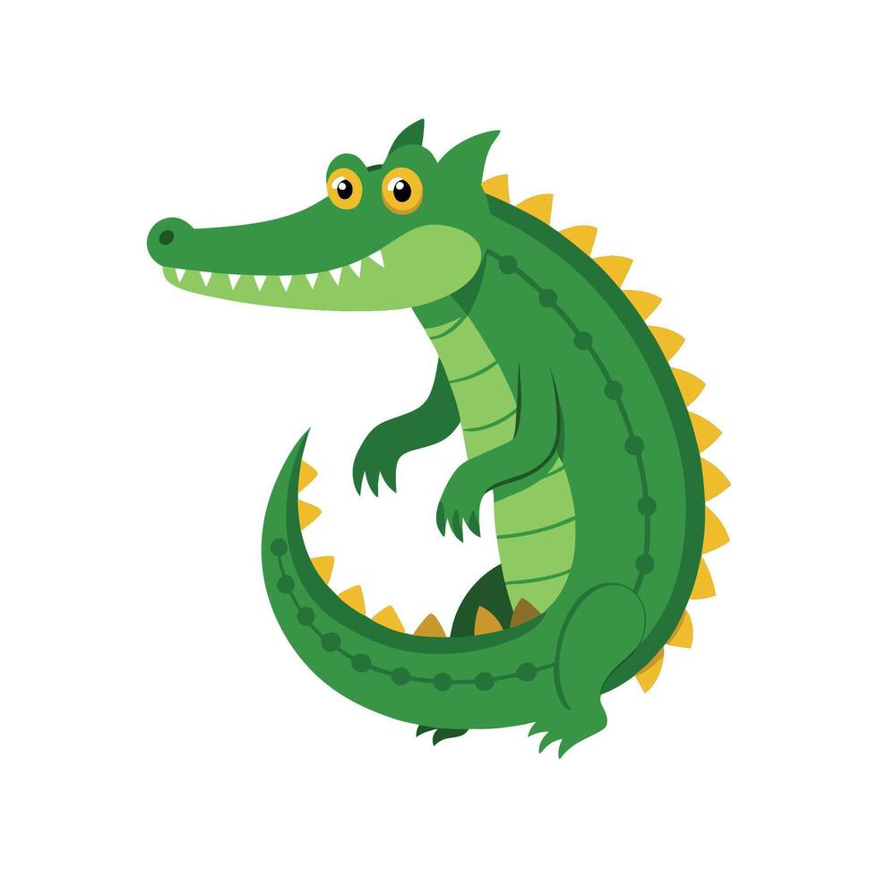 Engaging Nile Crocodile Art for Creatives vector