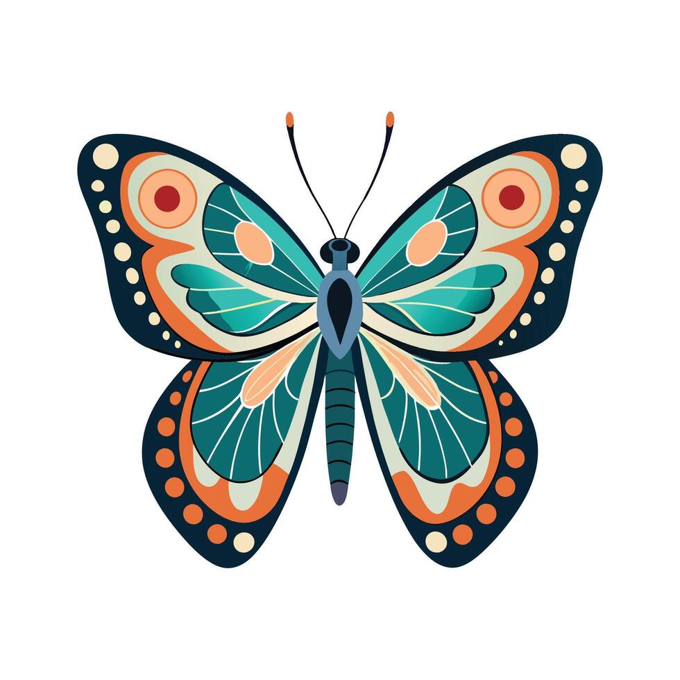 Stylized Papillon for Creative Use vector