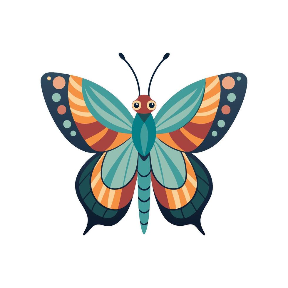 Creative Papillon Illustration for Unique Pet Art vector