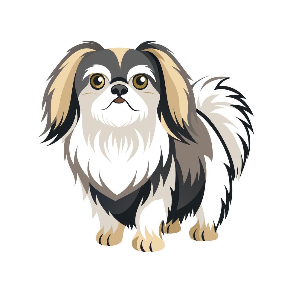 Creative Pekingese for Unique Pet Art vector