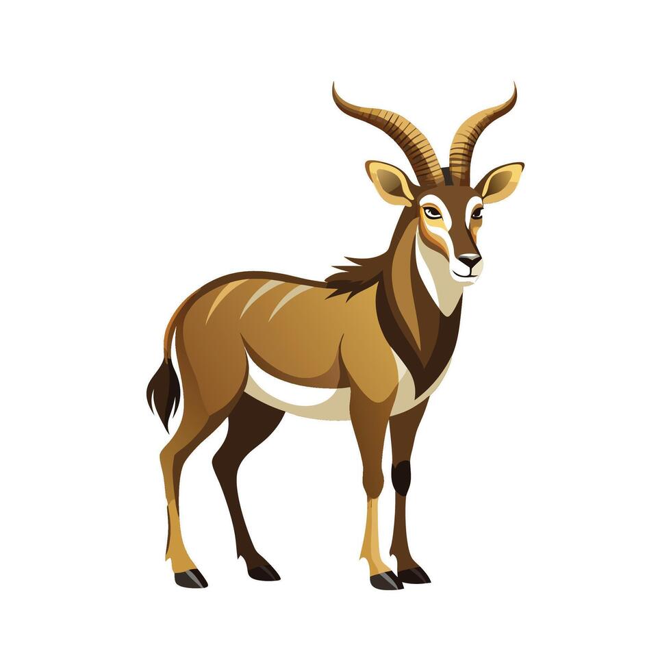 Creative Sable Antelope for Unique Wildlife vector