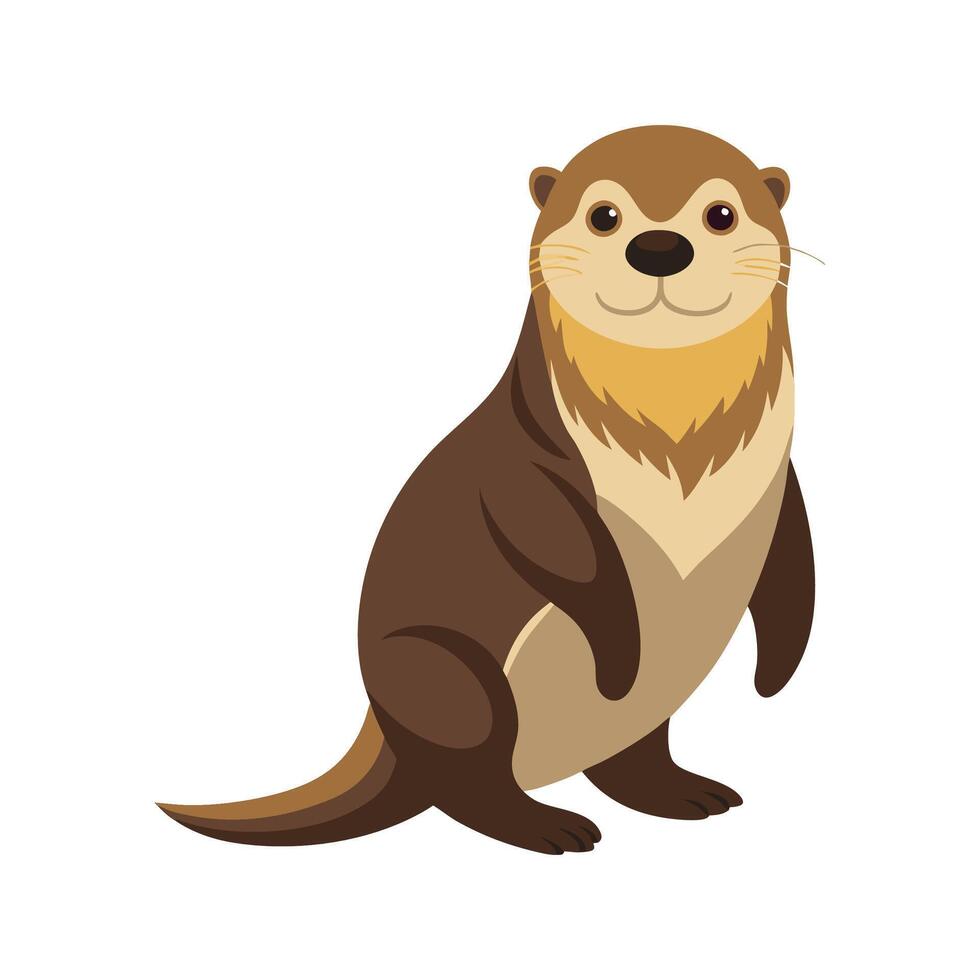 Stylized Sea Otter Art for Creatives vector