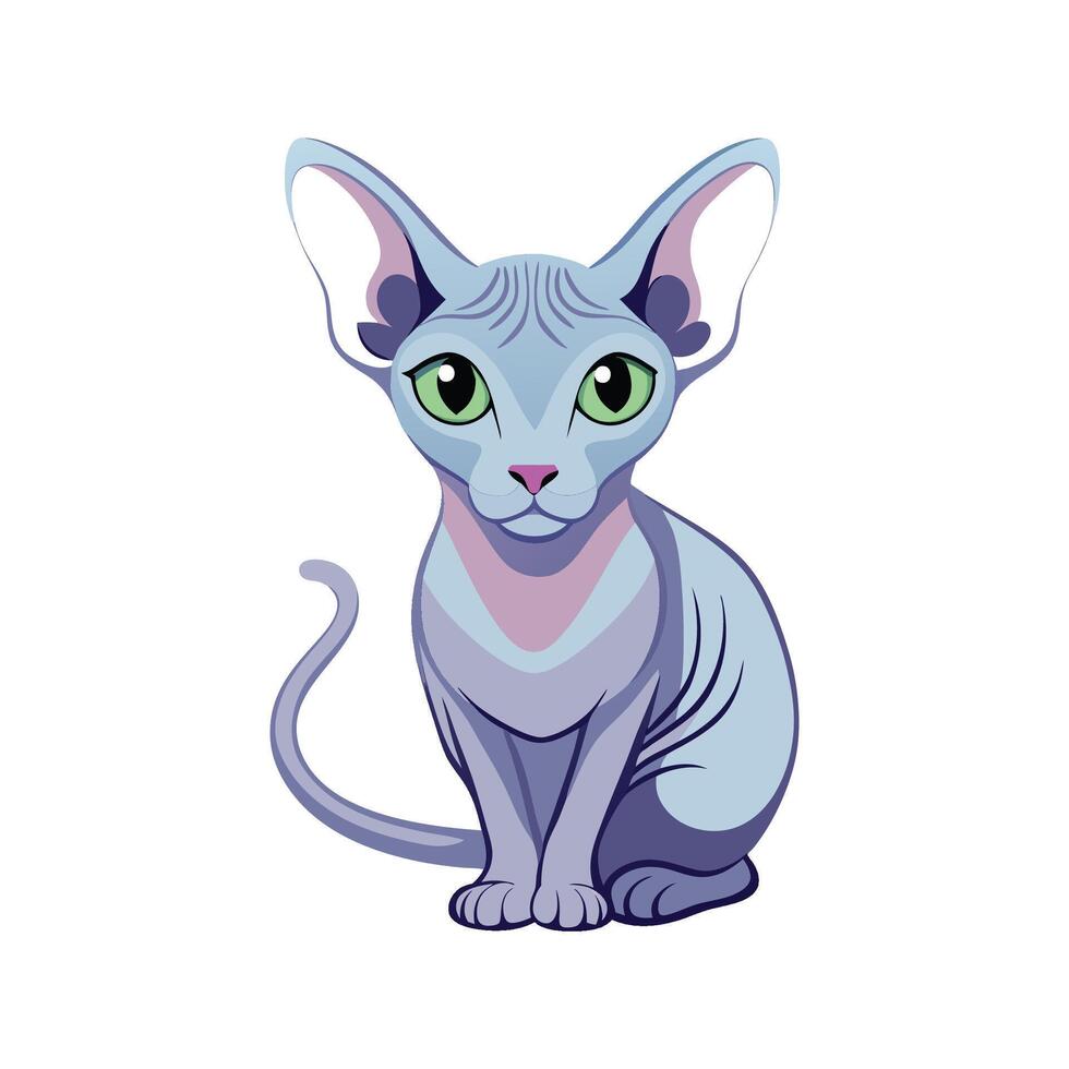 Creative Sphynx Cat for Unique Pet Art vector