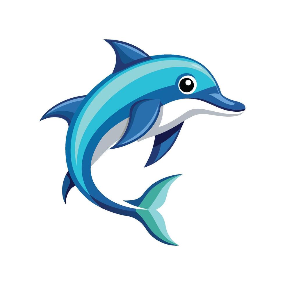 Creative Spinner Dolphin for Wildlife Projects vector