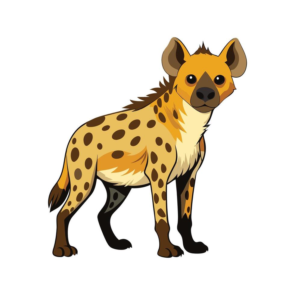 Creative Spotted Hyena for Wildlife Projects vector
