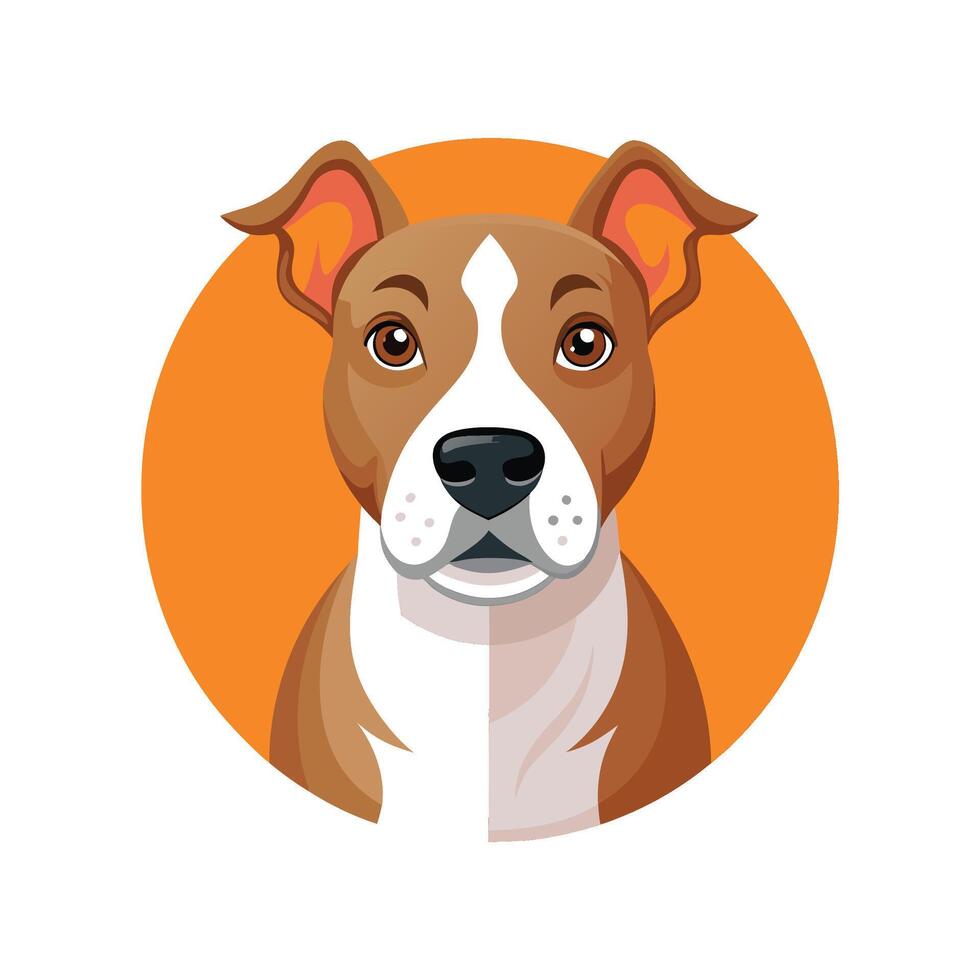 Charming Staffy Illustration for Dog Lovers vector