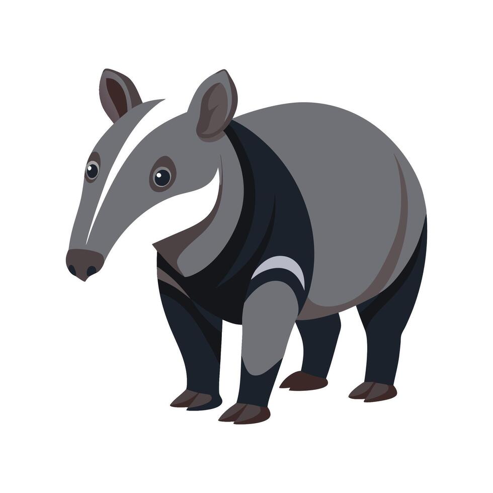 Creative Tapir for Unique Art vector