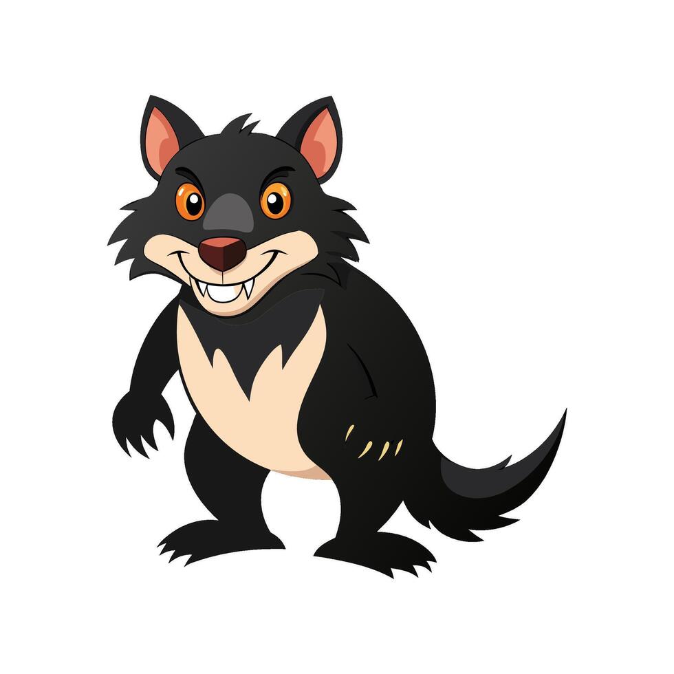 Stylized Tasmanian Devil Art for Wildlife vector