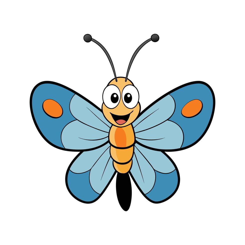 Unique Papillon for Creative Projects. Cartoon Art Animal Illustration vector