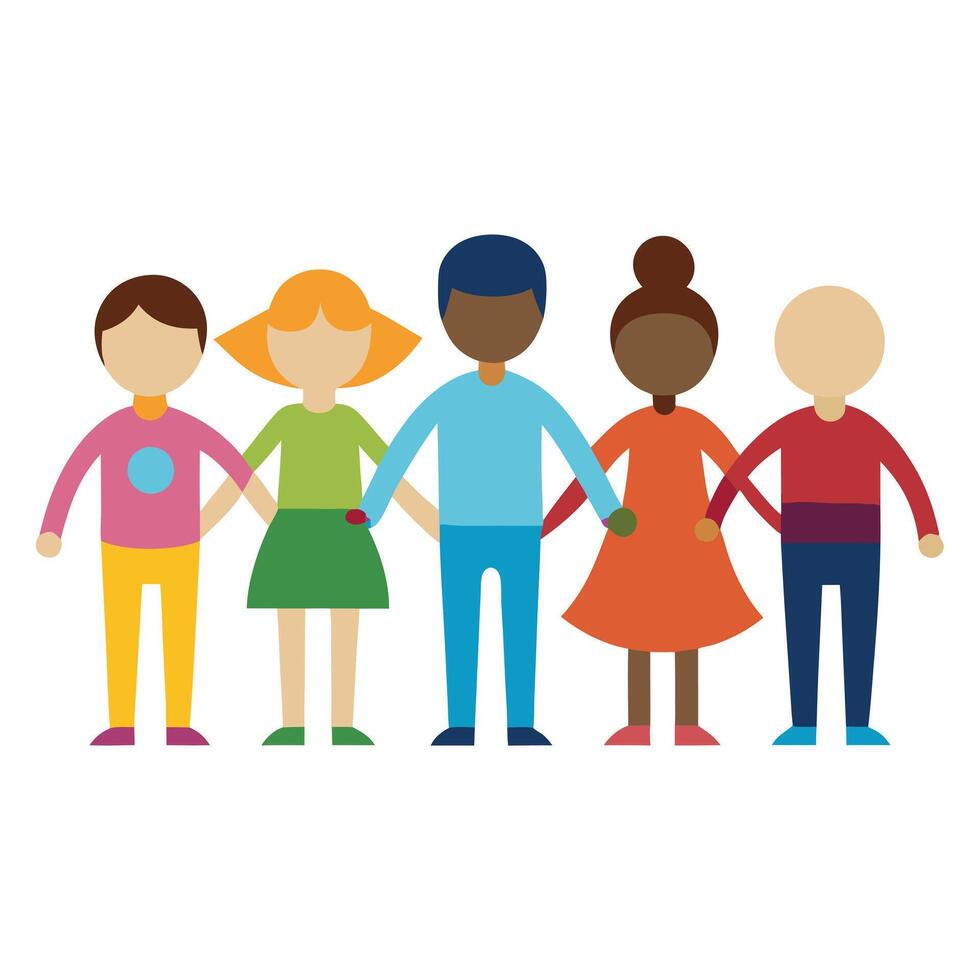 People of Different Ethnicities Icon and Cultural Diversity Concept vector