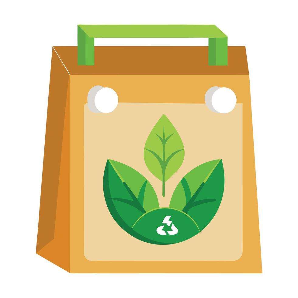 Biodegradable Packaging Icon and Sustainable Packaging Concept vector