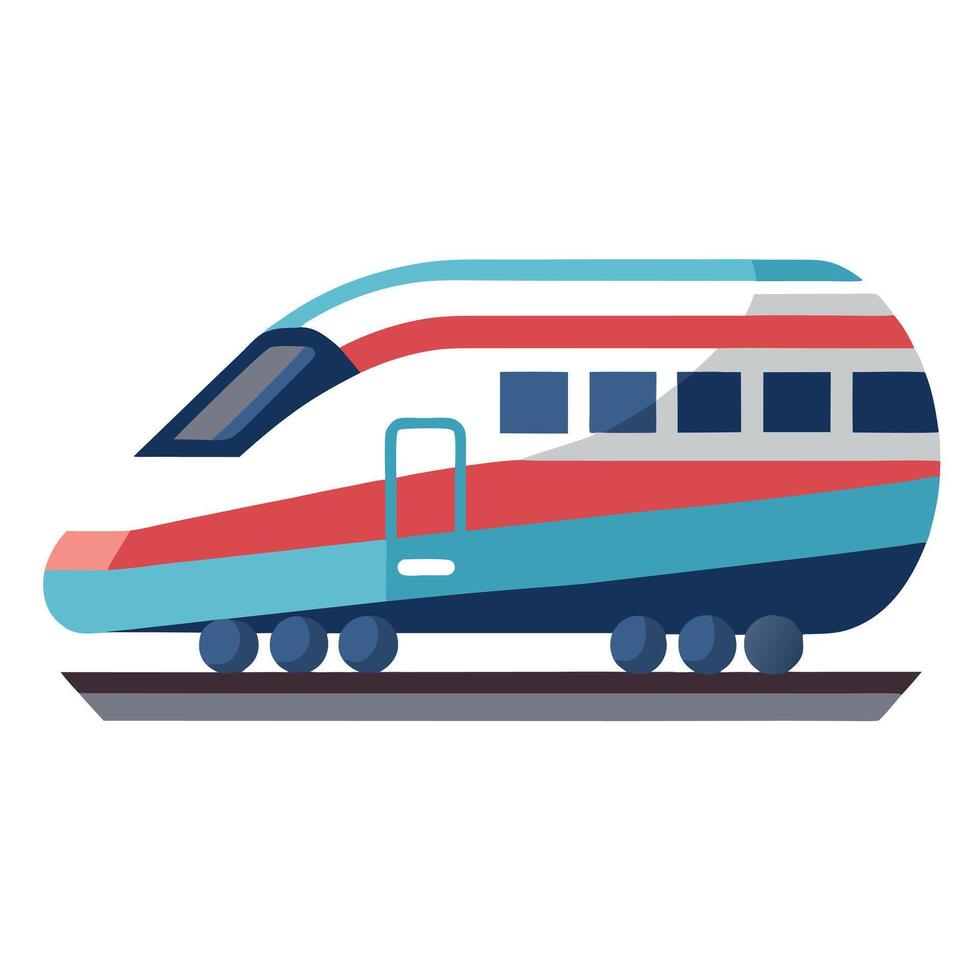 Modern Train Icon with Clean Lines and Train Concept vector