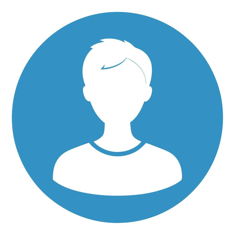 User Profile Icon with a Simple Design and User Profile Concept vector