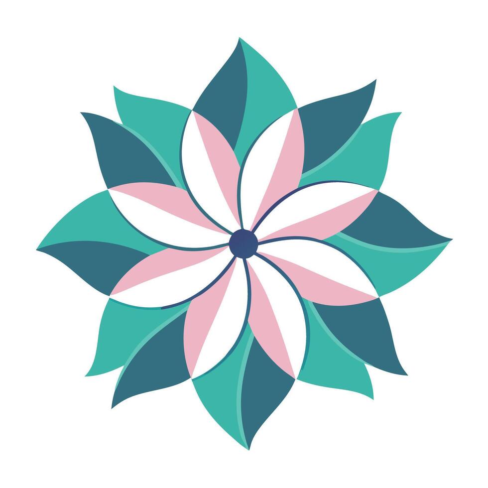 Floating Motion Dispersed Petal Flower and Flower Concept vector