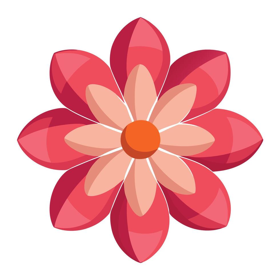 Intricate Floating Dot Petal Flower with Minimal Essence and Flower Concept vector