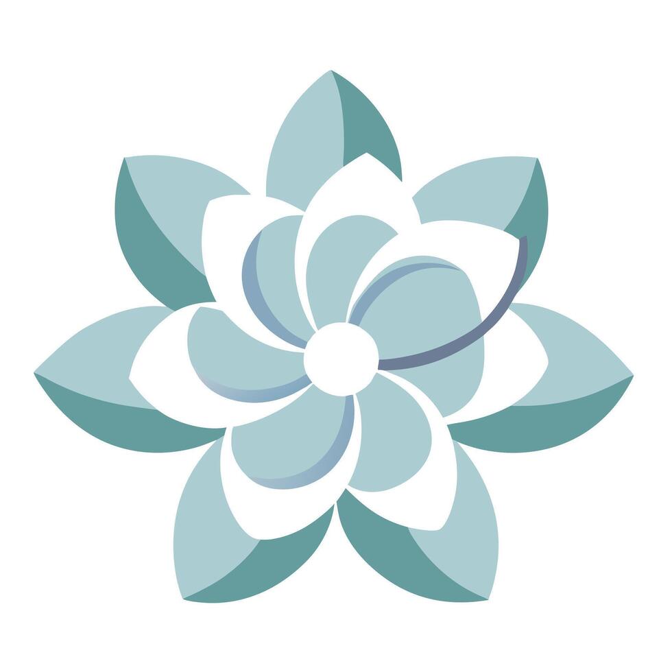 Minimalist Detail Floating Halo Flower and Flower Concept vector