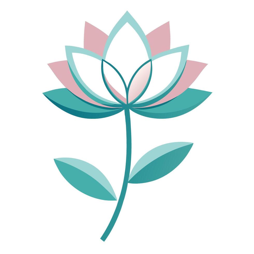 Open Elegance Hollow Ring Petal Blossom and Flower Concept vector