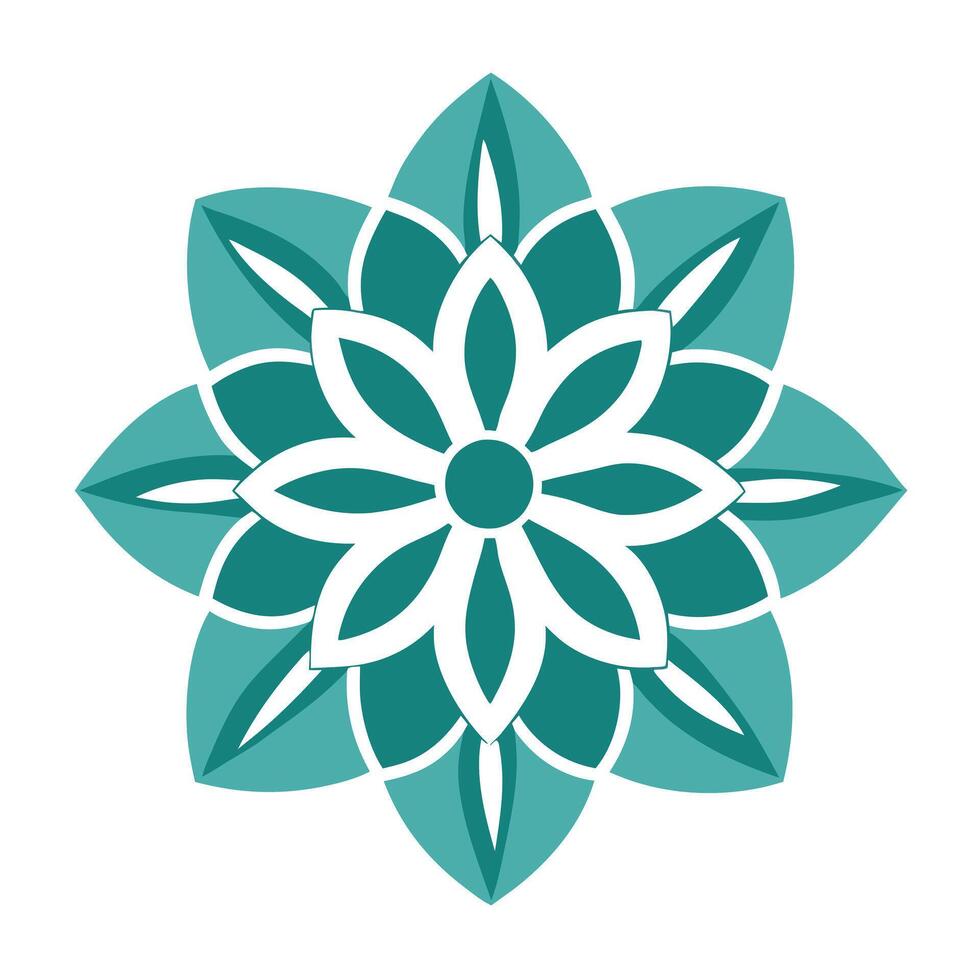 Creative Hollow Design Negative Space Cutout Flower and Flower Concept vector