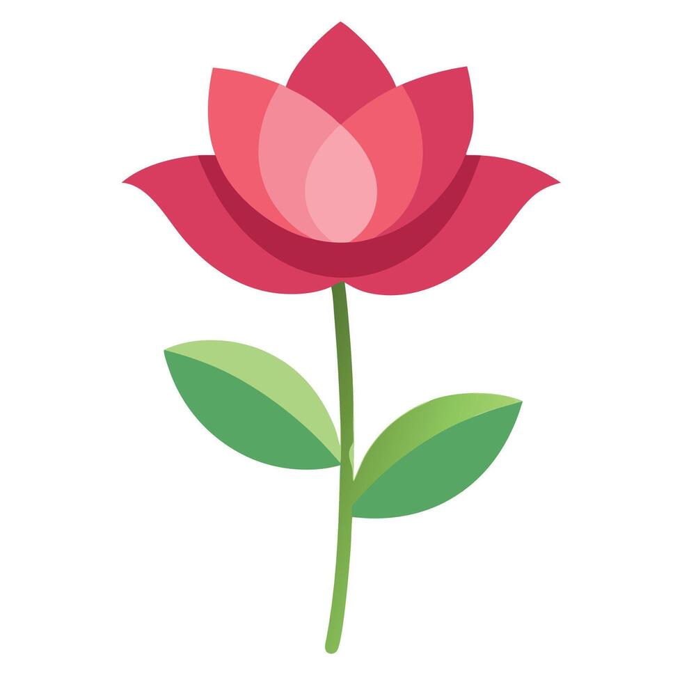 Modern Unique Petal Less Flower with Only Stem and Center and Flower Concept vector