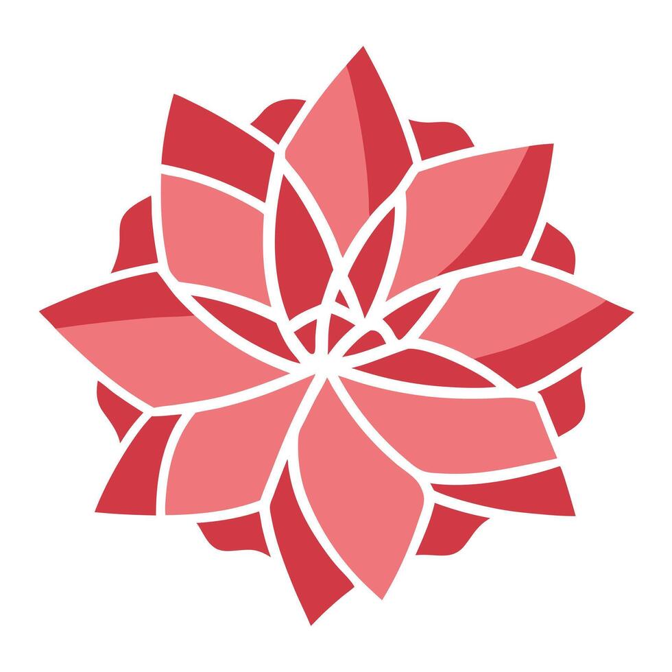 Elegant Negative Space Focus Petal Fragment Flower and Flower Concept vector