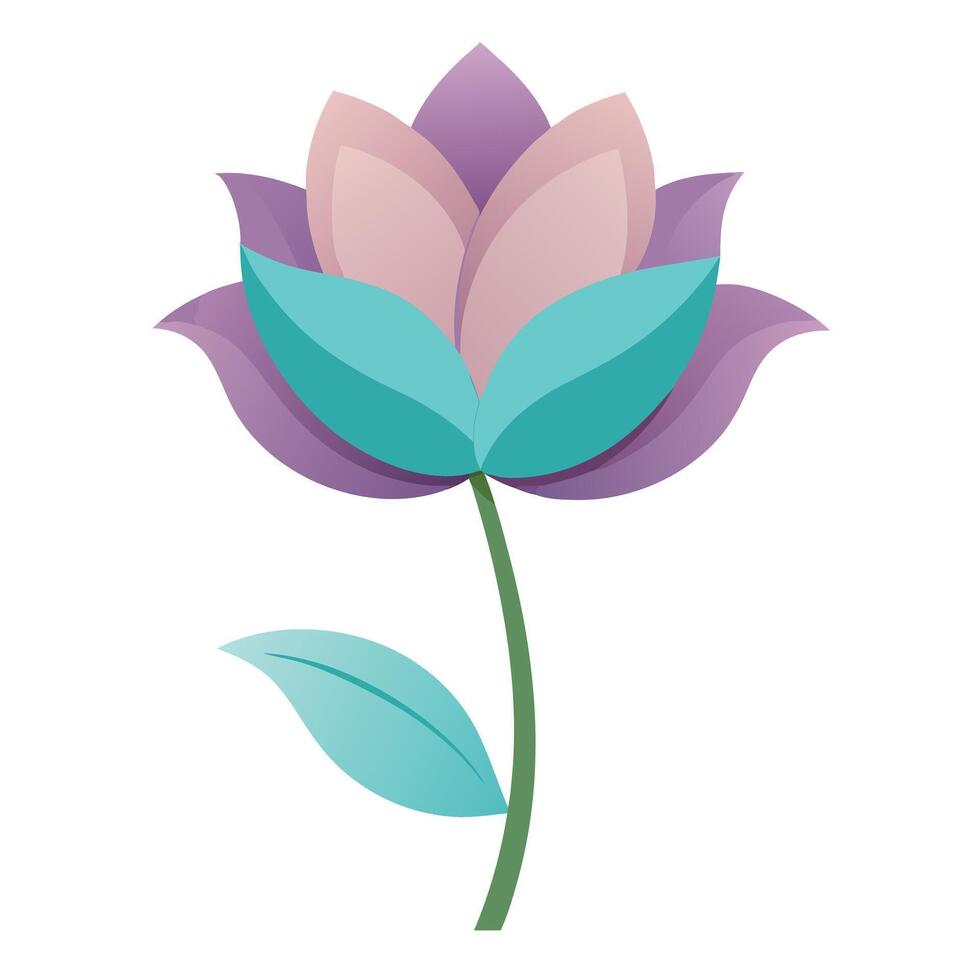 Invisible Form Petal Shadows Blossom and Flower Concept vector