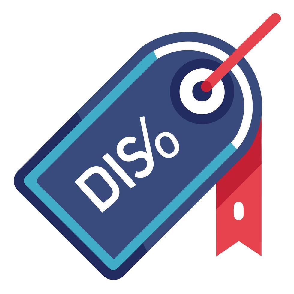 Modern Price Tag Icon with a Slash through the Price and Isolated Background vector