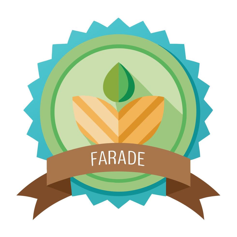 Modern Product Icon with a Fair Trade Certificate and Isolated Background vector