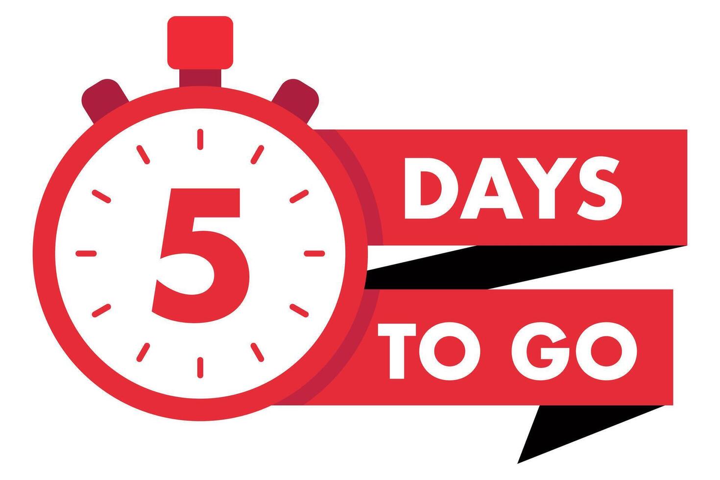 5 days to go logo vector
