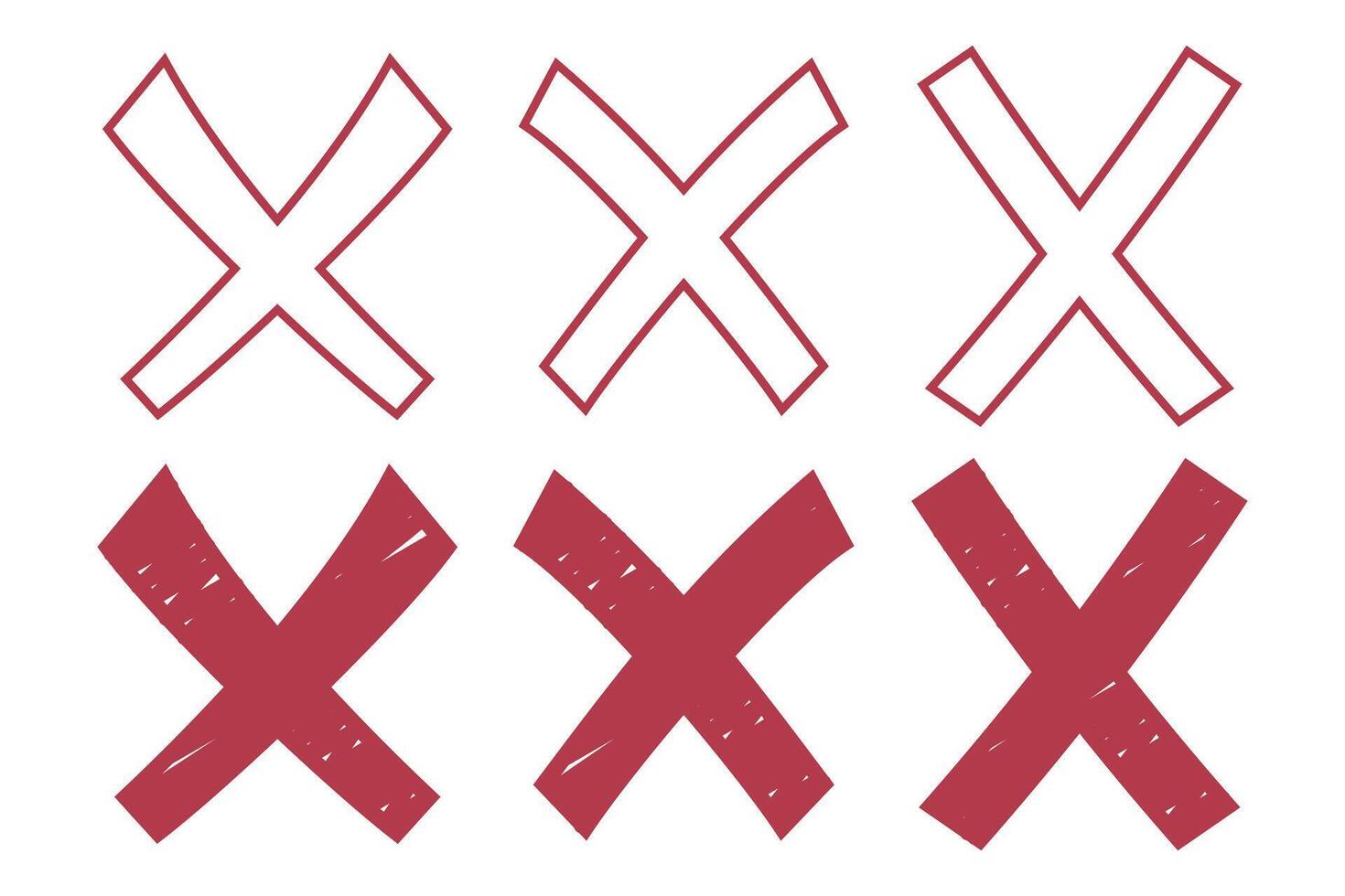 X marks the spot illustration vector