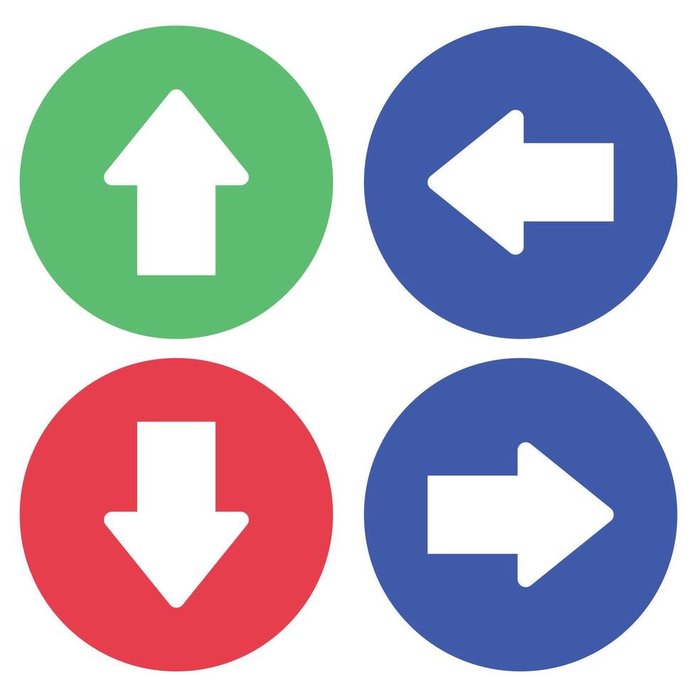 Four arrows pointing in different directions vector
