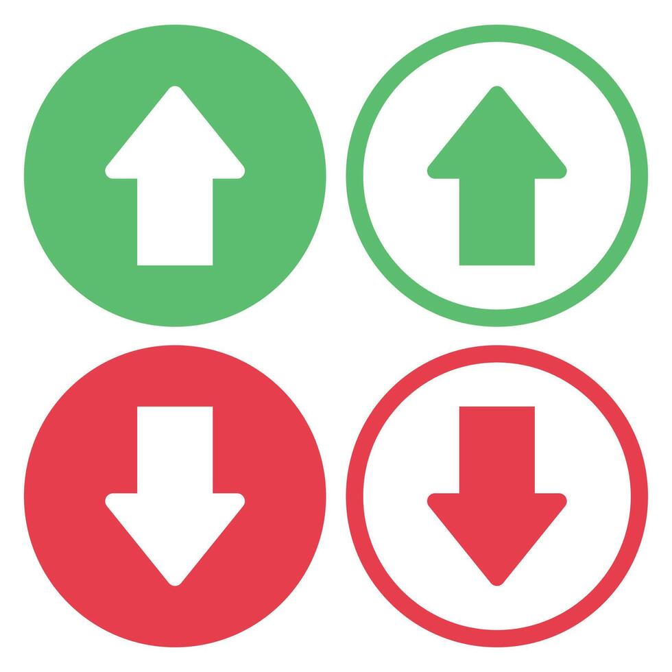 Up arrow icon set illustration vector